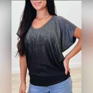 All Of The Goods Dolman Top, By Enti in Charcoal, size medium.